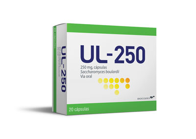 UL-250® cápsulas é um probiótico para o tratamento e prevenção da diarreia em crianças e adultos, que contém a levedura viva <em>Saccharomyces boulardii</em> CNCM I-745<sup>®</sup>